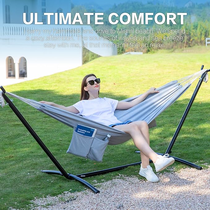 PNAEUT Double Hammocks with Stand - Image 2