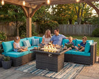 NICESOUL 7 Piece Large Modern Patio Furniture Set - Image 3