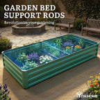 YITAHOME 6x3x1ft 2pcs Large Raised Garden Bed Kit, Galvanized Metal Planter Box - Image 7
