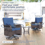 Kullavik 11 Pieces Outdoor Patio Furniture Set, PE Wicker Rattan Sectional Sofa - Image 6
