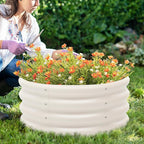 2-Pack 2x1ft Galvanized Raised Garden Bed, Outdoor Planter Bed, Metal Planter - Image 2