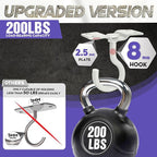 200LBS 8Pcs Rotatable Ceiling Hooks - Image 2
