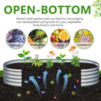 2PCS 6x3x1ft Galvanized Metal Raised Garden Bed Kit, Outdoor Planter Box - Image 3