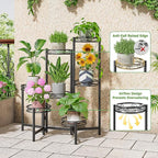 7 Tier Large Metal Plant Stand Indoor Outdoor - Image 4