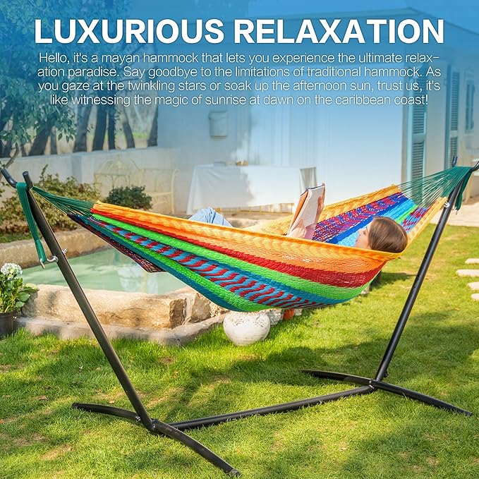 PNAEUT Double Hammocks with Stand - Image 2