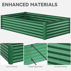 YITAHOME 2pcs 8x4x1.5 in Galvanized Raised Garden Bed Kit, Large Metal Planter - Image 7
