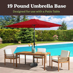 Umbrella Base - Heavy-Duty 19lbs Weighted Outdoor Stand - Image 2