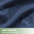 HolidayIdeas Outdoor Curtains for Patio Waterproof, 6 Panels - Image 2