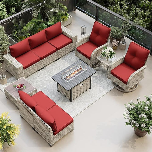 10-Piece Outdoor Patio Furniture Set by MuphyersPatioFurniture