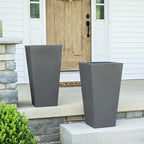 Step2 Tremont Tall Square Tapered Planter, Large Planters - Image 3