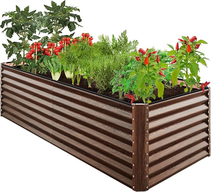 Best Choice Products 8x4x2ft Outdoor Metal Raised Garden Bed, Deep Root Planter by BestChoiceProducts
