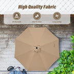 Simple Deluxe 9' Patio Umbrella Outdoor Table Market Yard Umbrella - Image 4