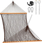 Lazy Daze Hammocks Double Rope Hammock, 2 Person Traditional Outdoor Hand Woven by LazyDazeHammocks