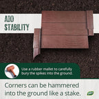 Dalen Modular Raised Bed Garden – Faux Wood – 4 Panel Starter Pack – Makes - Image 3