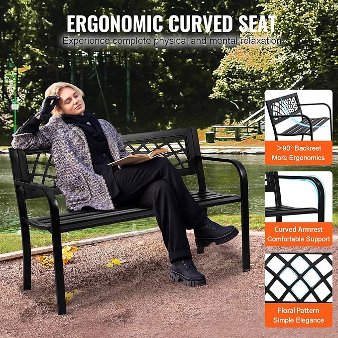 VEVOR Outdoor Bench, Patio Bench - Image 6