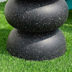 Glitzhome Outdoor Side Table Set of 2, Heavy Duty Indoor Outdoor Round Planter - Image 9