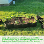 CJGQ 2 Pack Fabric Raised Garden Bed 6x3x1ft Garden Grow Bed Bags - Image 5