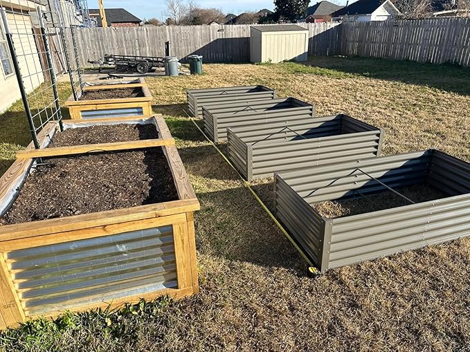 A ANLEOLIFE 6-Pack 4X4 & 6X3 & 6X2 Deep Root Galvanized Raised Garden Beds - Image 4