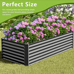 8x2x2FT Galvanized Raised Garden Bed, Galvanized Planter Boxes Outdoor - Image 5