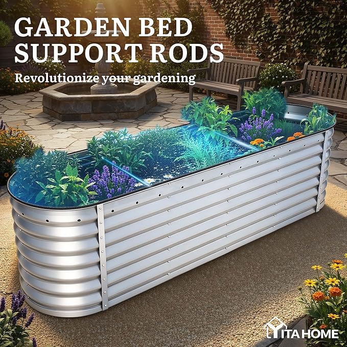 YITAHOME 24" Tall 9 in 1 Large Raised Garden Bed Kit, Outdoor Above Ground - Image 6