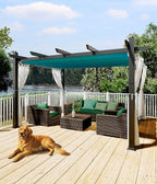 GarveeLife 10 x 13 ft Outdoor Pergol Metal Gazebo by Unknown