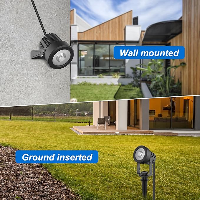Solar Spot Lights Outdoor, Landscape Spotlights IP65 Waterproof 9.8ft Cable - Image 6