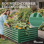 YITAHOME 6x3x2 ft Galvanized Raised Garden Bed Kit, Large Metal Planter Box - Image 5