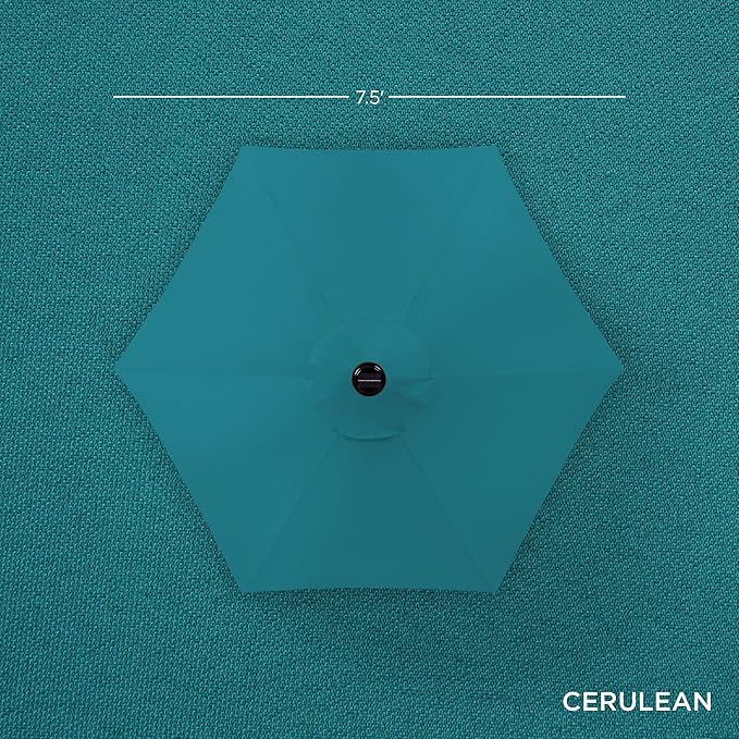 Best Choice Products 7.5ft Outdoor Solar Market Table Patio Umbrella - Image 4
