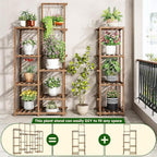 EnHomee Plant Stand Indoor Wood Plant Stand Outdoor Tiered Plant Shelf - Image 5