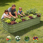 3 in 1 Galvanized Raised Garden Bed - Image 8
