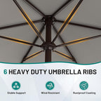 AreShark 7.5FT Patio Umbrella Table Market Umbrella - Image 3