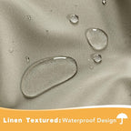 HolidayIdeas Outdoor Curtains for Patio Waterproof, 2 Panels - Image 2