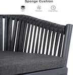 PURPLE LEAF 13 Pieces Oversized Outdoor Dining Set - Image 3