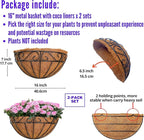 LaLaGreen 16 Inch Wall Hanging Planters - Image 2