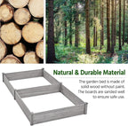 Yaheetech 8×4ft Wooden Horticulture Raised Garden Bed Divisible Elevated - Image 8