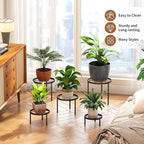 Plant Stand Indoor Outdoor 5 Pack Heavy Duty Metal Stand Multiple Plants - Image 3