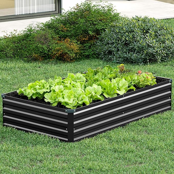 Vengarus 2 Pack 12x4x1FT Galvanized Raised Garden Bed Kit, Outdoor Metal - Image 8