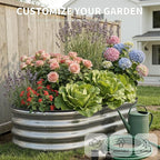 Galvanized Metal Raised Garden Bed Kit - Image 2