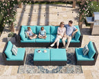 NICESOUL 8 People Outdoor Seating Furniture, 29.3'' High Back Comfortable - Image 9
