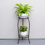 FaithLand 2 Pack Metal Plant Stands, Tall Planter Holder Indoor Outdoor - Image 3