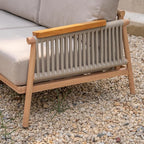 Acanva Modern All-Weather Aluminum Outdoor Patio Sofa - Image 10
