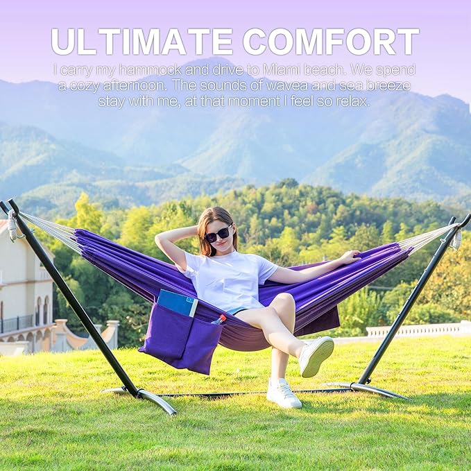 PNAEUT Double Hammocks with Stand - Image 2