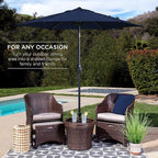 Best Choice Products 7.5ft Heavy-Duty Round Outdoor Market Table Patio Umbrella - Image 3