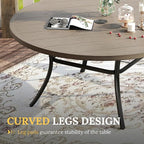 VICLLAX 63" Outdoor Round Patio Table - Image 5