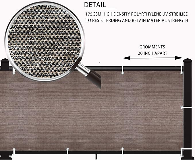 LOVE STORY Balcony Privacy Screen, UV Protection and Weather-Resistant - Image 4