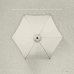 Best Choice Products 10ft Outdoor Table Compatible Steel Polyester Market Patio - Image 4