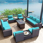 Kullavik 13 Pieces Outdoor Patio Furniture Set by KULLAVIK