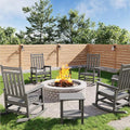 GarveeLife Poly Lumber Rocking Chair Outdoor Set of 4 by GarveeLife