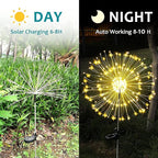 JJGoo Outdoor Solar Lights Firework, 2 Pack 120 LEDs Waterproof Solar Lights - Image 6
