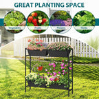 OYEAL Raised Garden Bed with Legs & Trellis, Vegetables - Image 8